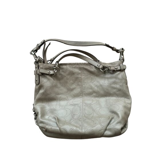 COACH Gray Leather Multi Strap Shoulder Bag - Picture 3 of 8